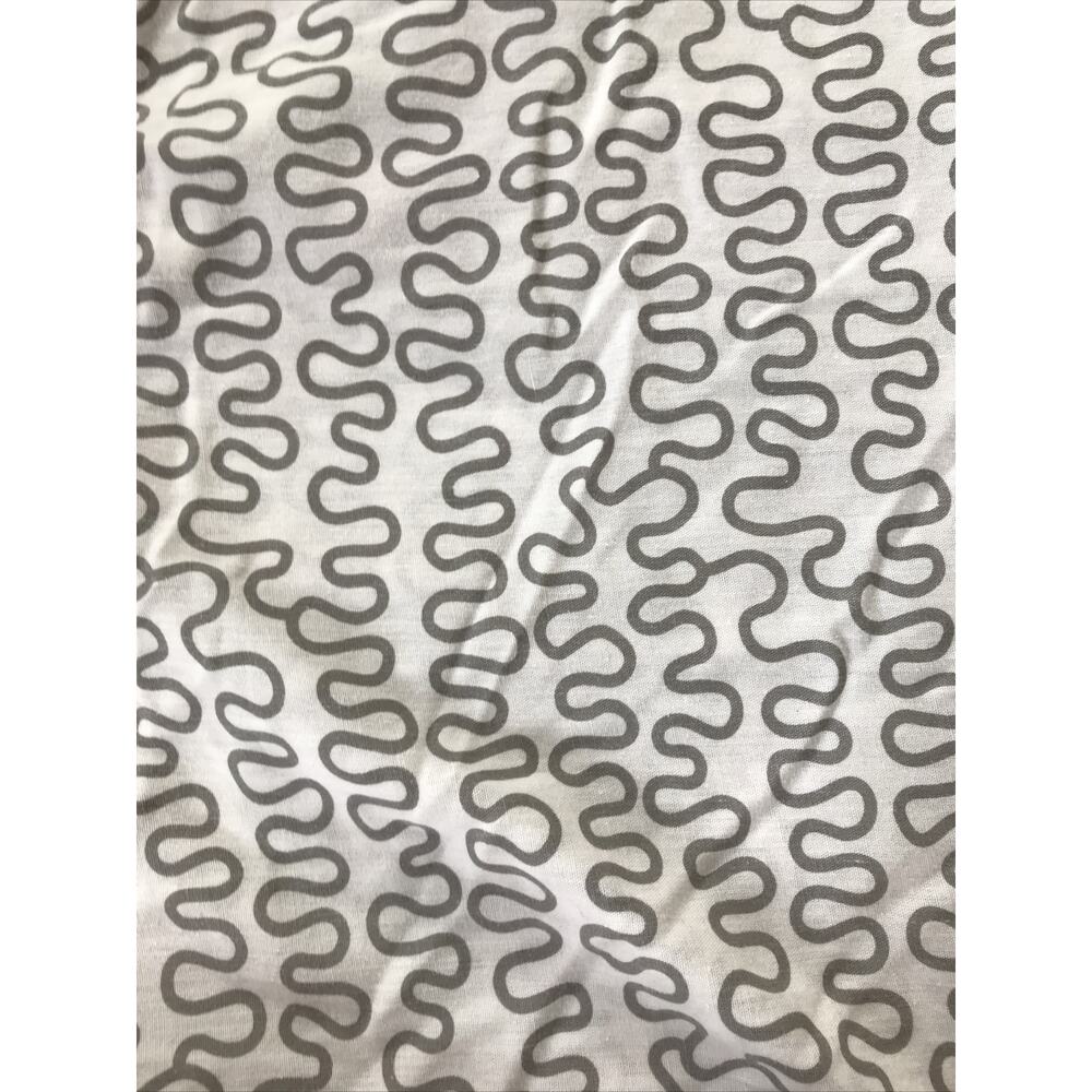 IKEA Krakris White Gray Squiggle Pattern Geometric 100% Cotton Twin Duvet Cover